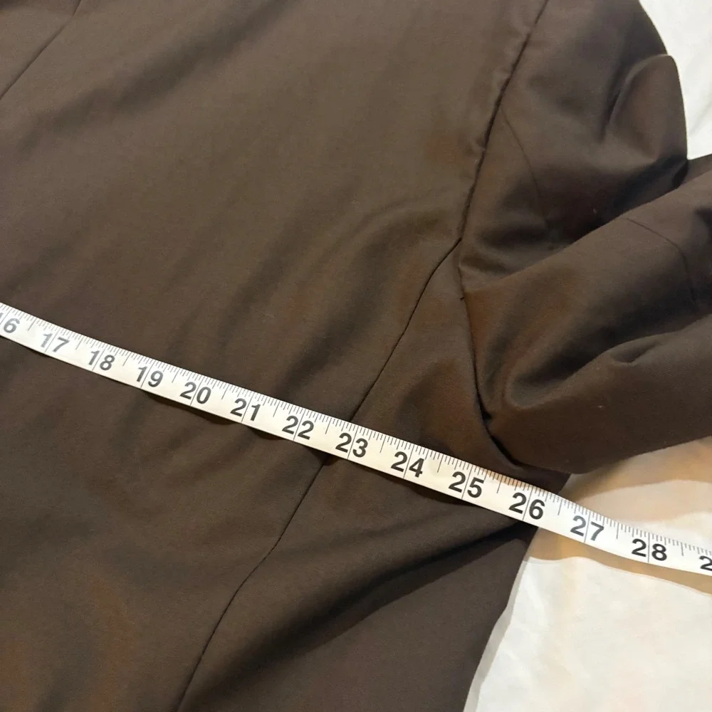 Vinci Philosophy Mens Espresso Brown Two Button Blazer Jacket 52R Regular Fit